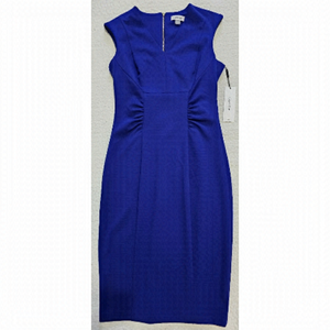 NWT Calvin Klein Blue Sheath  Sleeveless Dress